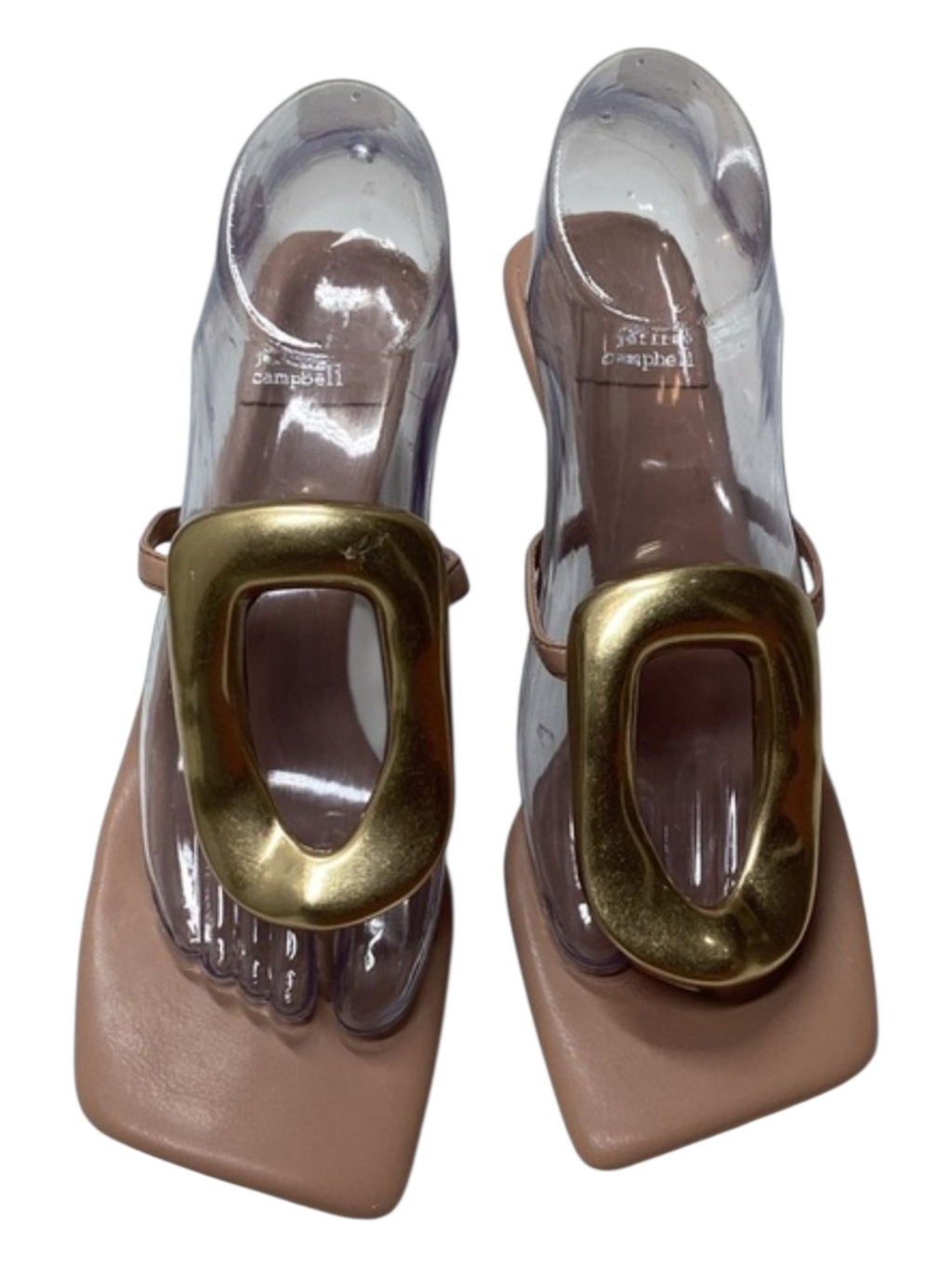 Jeffrey Campbell Linq Up 60mm Leather Heeled Sandals